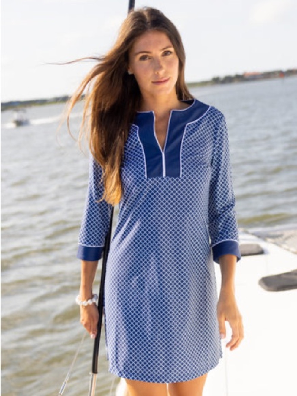 Cabana Life Nautical Printed Tunic
